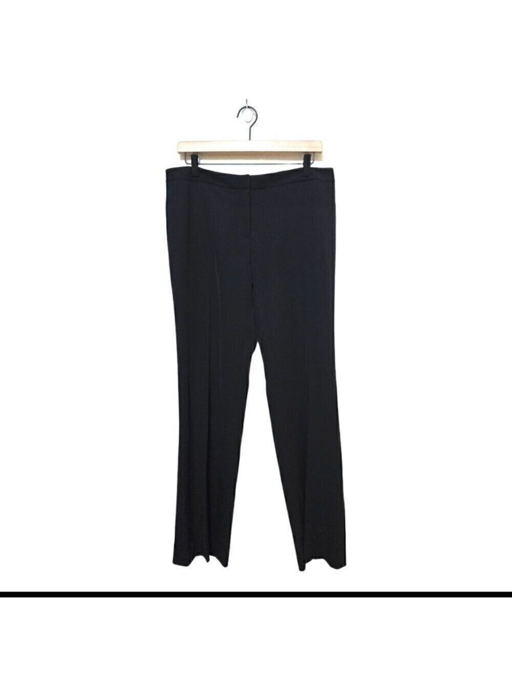 Calvin Klein Black Mid-Rise Straight Leg Dress Pants Sz 6